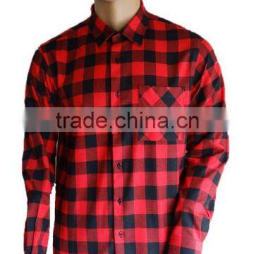 2017 Latest Fashion Big Check Flannel Shirt for Men photo-2