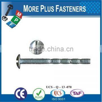 Made in Taiwan Machine Screw Metric Break off Snap Off Screw Carbon Steel Zinc Plated