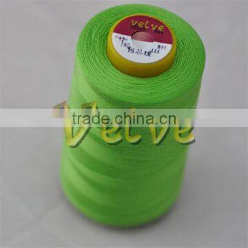 polyester wrapped polyester core spun thread