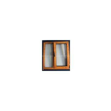 Thermal break material brand new white aluminum tilt & turn window with fly screen