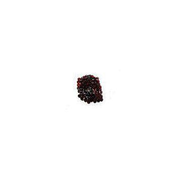 1.75mm Round Red Garnet Gemstones For Custom Jewelry / 0.03cts