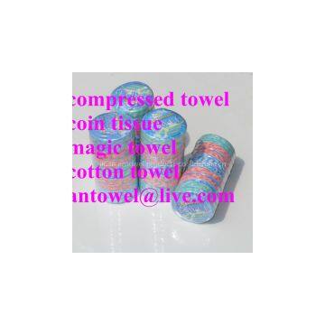 magic compressed nonwoven towel