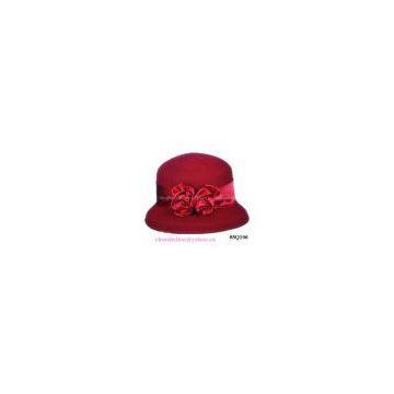 lady's rose wool felt hat