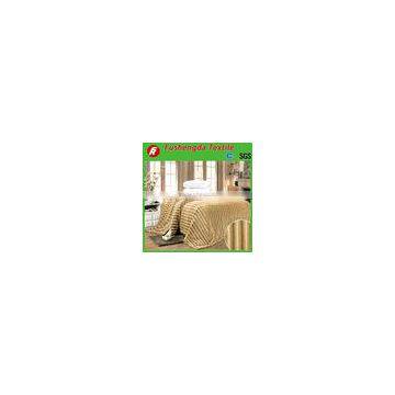 wholesale China Luxury Comfortable plush mink plaid blanket plush mink plaid quilt