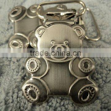 Nickel Free Baby Bear Shape Metal Pacifier Clip/Suspender Clips photo-4
