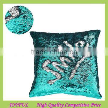 Factory Supplier Mermaid reversible sequin throw pillow cushion Two Tone Color Changing Sequin Pillow