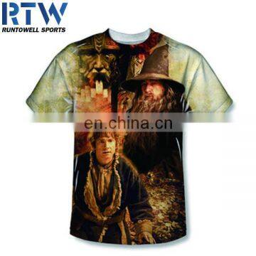 Latest design men's full sublimation mini T-shirt