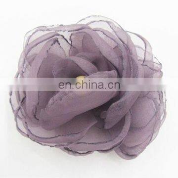 Cute Flowers Hot Sale Promotion Tulle Flower With Pear Center on sunshine field