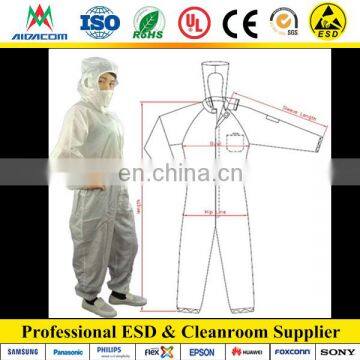 Garment Factory, Stripe and Grid Cleanroom ESD Jumpsuit photo-3