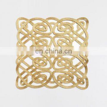 Chinese knot gold rope placemat