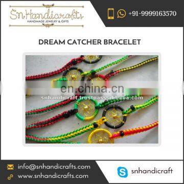 Fashionable Trendy Neon Dream Catcher Bracelet