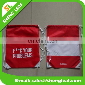 Cheap polyester drawstring bag