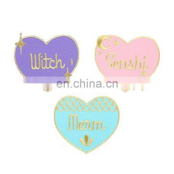 Fashion Pink Cute Lipstick Cosmetics Embroidery Patches for Girls photo-2