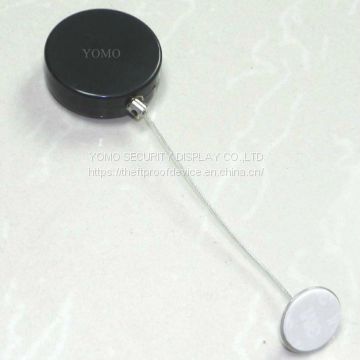 Round Anti-Theft Display Pull Box with round disk end,anti-theft display holder,anti-theft recoiler