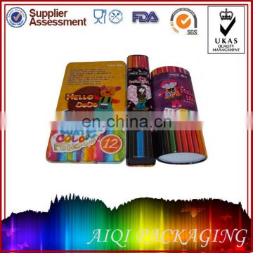 colorful gift stationery pencil packaging paper tube for kids