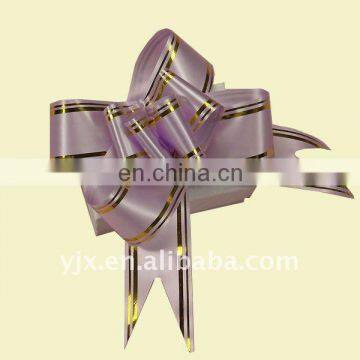 pom pom satin pull bow/wholesale Butterfly Knot