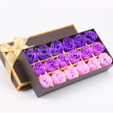 Hot Sell Gift Set Soap Romantic Flower Rose Soap  Hotel Soap Petal Bath Soap Toilet Soap