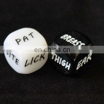 Black & White Erotic Sex Dice Game Toy