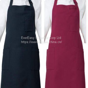 custom logo waterproof oil resistant oil-proof apron kitchen apron w/o pouch