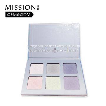 Wholesale Private Label Face Makeup Rainbow Highlighter Palette