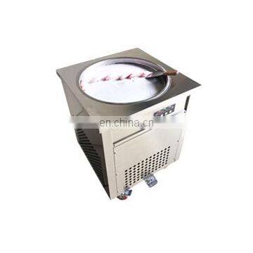 Quality Single Optional Double 2 Round Pan Stir Fry Thai Ice Roll Cold Plate Ice Cream Roll Fried Ice Cream Machine For Sale photo-3