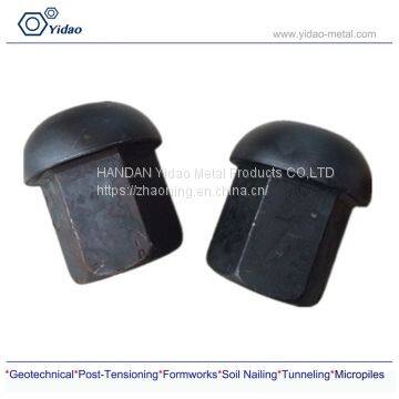 Domed Nut/Anchor nut for high tensile steel bar/Black or Z.P