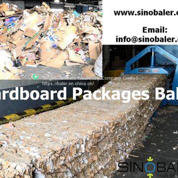 Cardboard Packages Baler Machine