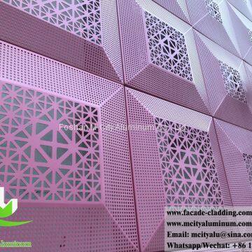 Perforating metal panels aluminum cladding panels metal facades for building for house