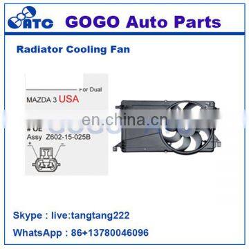 Radiator A/C Cooling Fan for MAZDA 3 OEM Z602-15-025B