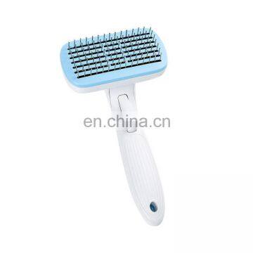 Eco-Friendly wholesale automatic hair loss pet hand self-cleaning brush for dogs