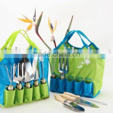 Green 600D polyester garden working bags