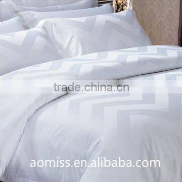 Luxury Pure Cotton White 4 Pcs Bedding Set 5 Star Hotel Bedding Linen Set photo-3