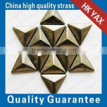 china iron on studs convex manufcturer;pyramid shape convex studs iron on supplier; iron on convex studs