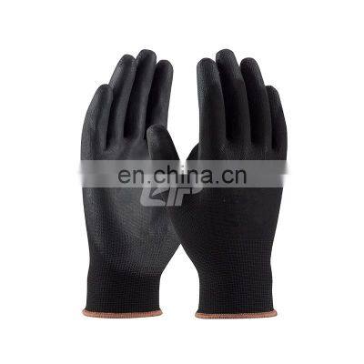 Be Safe Breathable Black PU Dip Gloves for Bus Precision Works