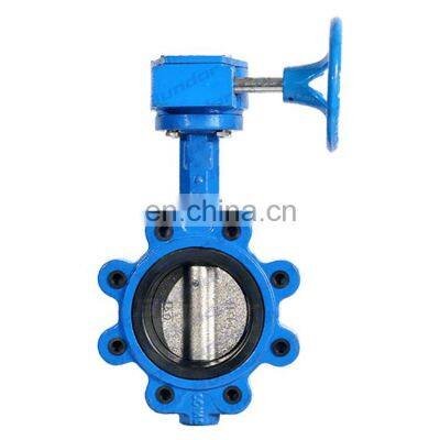 Bundor Cast Iron Worm Gear Wafer Butterfly valve DN200