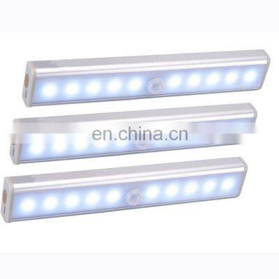2019 Amazon Wireless Wardrobe PIR Strip Motion Sensor Light 10 Led photo-5