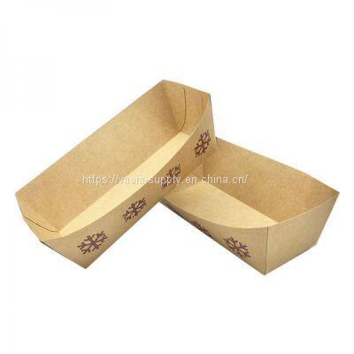 Cardboard wholesale custom packaging kraft paper food trays wholesale food packaging boxes