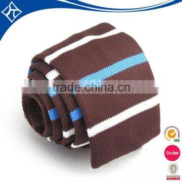 Promotion woven stripe skinny necktie
