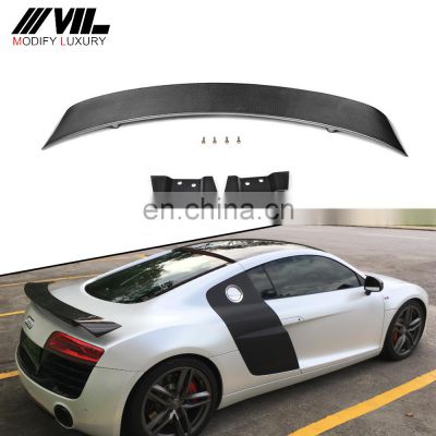 Carbon Fiber  Rear Wing Spoiler for Audi R8 V8 V10