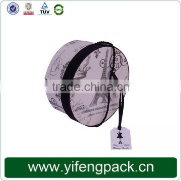 New Design Unique printed Custom hat packaging box, cheap fancy printed round cardboard hat box