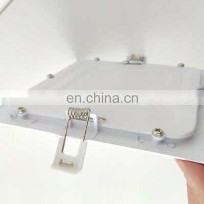 Square Led Flat Panels Wall Recessed Ceiling Light Wholesale Price No Flickering 3w 4w 6w 9w 12w 18w 24w