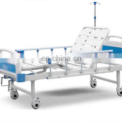 Hot selling manual double-crank hospital bed for hospital use