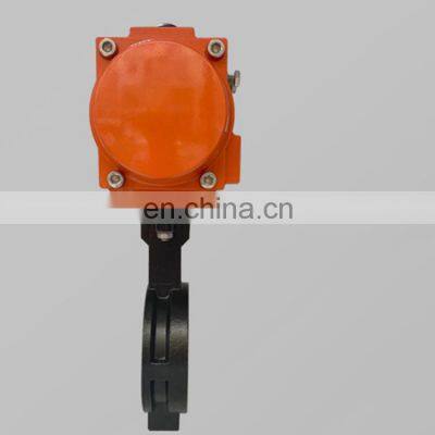 Double Half Shaft With Pneumatic High Performance Dn200 Butterfly Valve