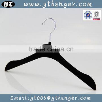 HA6986 Black Barande Hanger With Gold Logo Velvet Flocking Coat Hanger Supplier's Choice photo-5