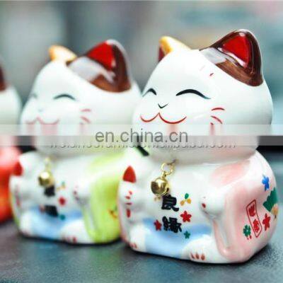Ceramic Lucky Cat Porcelain Gift for Home Decor
