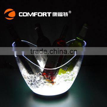 Acrylic 8L rechargeable plastic wine led ice cooler