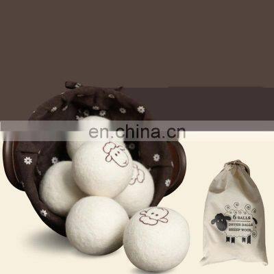 Eco Friendly Pure White Sheep Natural Organic New Zealand Wholesale Wool Dryer Ball photo-2
