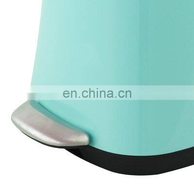 5L Plastic Pedal Waste Bin Office Stationery Plastic Paper Waste Bin Bathroom Foot Pedal Bin With Toilet Brush Set photo-4