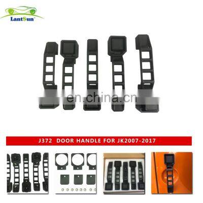 J372 черный ручки двери автомобиля, ручки двери из ABS для автомобилей, для джипов, для Wrangler JK photo-2