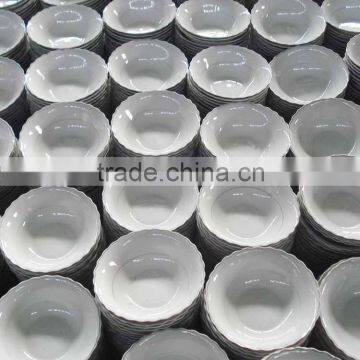 White Ceramic Salad Bowlcheap White Ceramic Bowlpersonalized Salad Bowl photo-2